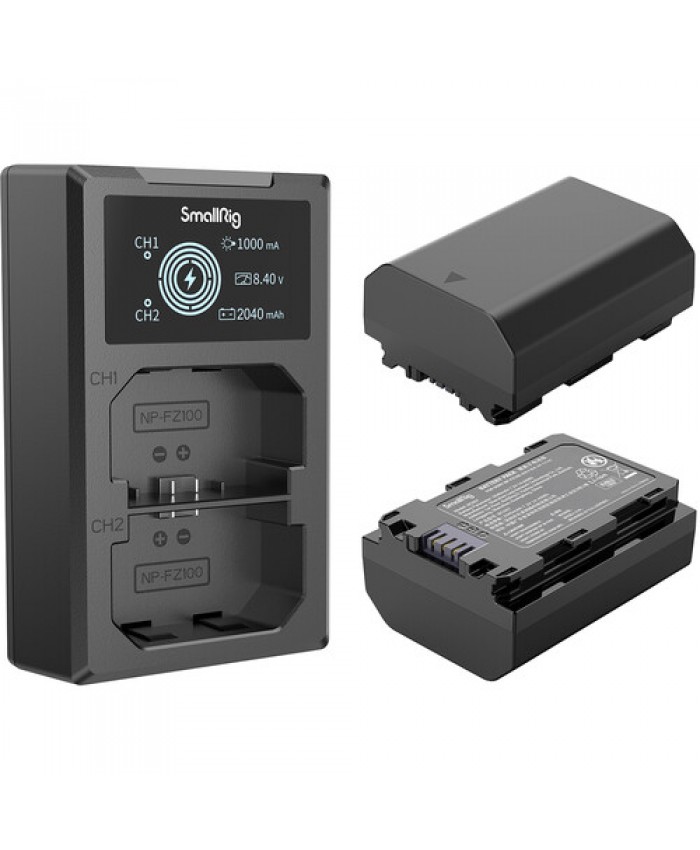 SmallRig NP FZ100 2 Battery Kit With Dual Charger