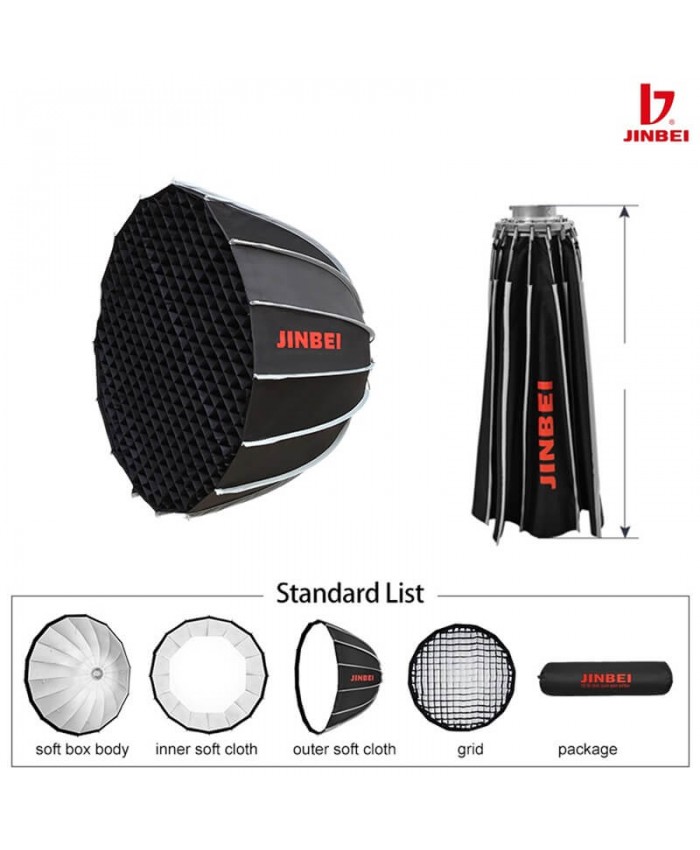 Jinbei KE-120 Deep Quick Open Softbox with Grids