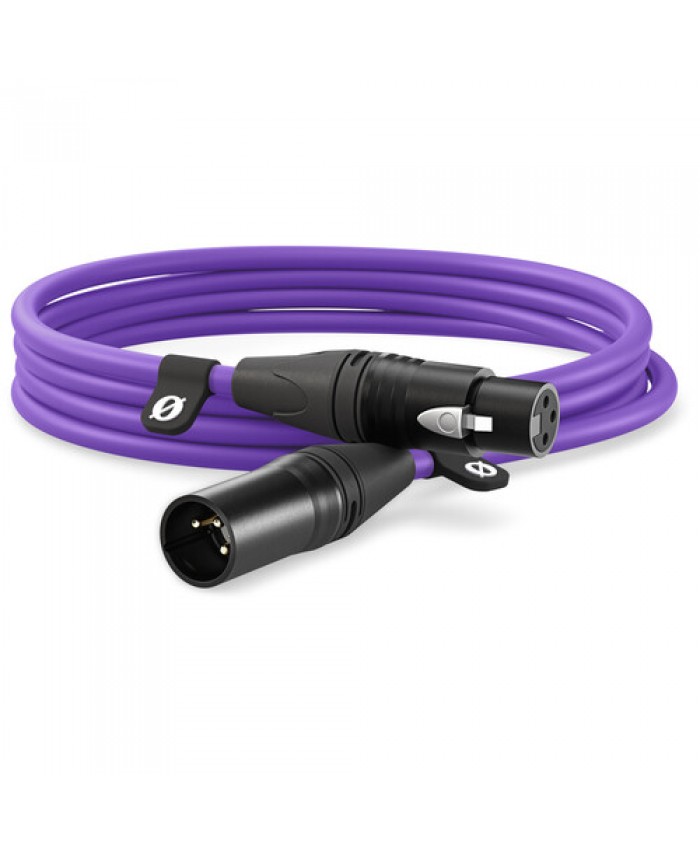 RODE XLR Male to XLR 3M Female Cable Purple