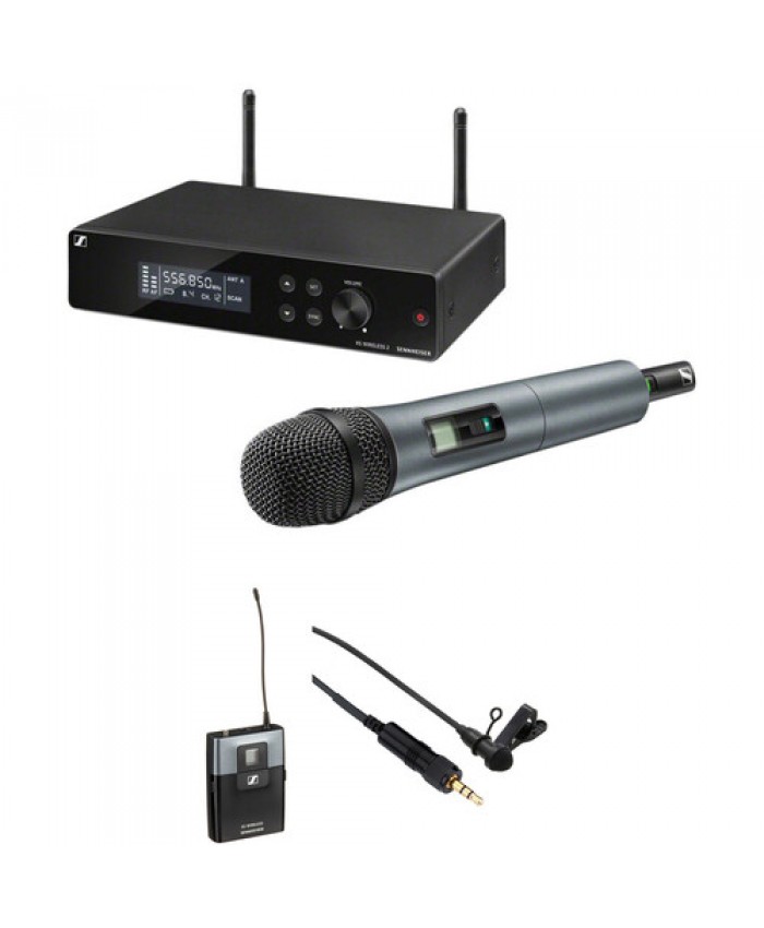 Sennheiser XSW 2 Wireless Combo System with Handheld Mic & Senal Lav Mic  (A: 548 to 572 MHz)