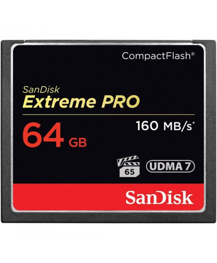 SanDisk 64GB Extreme Pro CompactFlash Memory Card 160MB/s