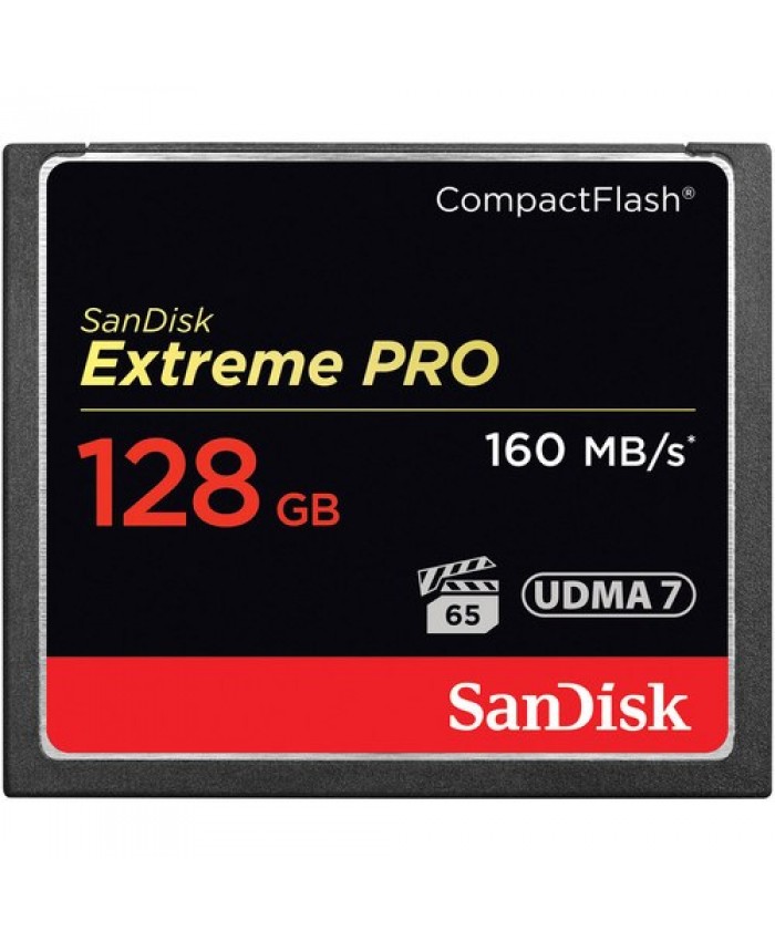 SanDisk 128GB Extreme Pro CompactFlash Memory Card 160MB/s