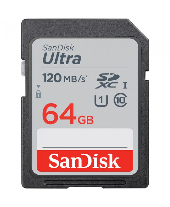 SanDisk 64GB Ultra UHS-I SDHC Memory Card Class 10